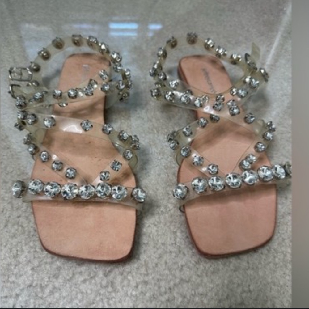 Jeffrey Campbell Clear Crystal Sandals